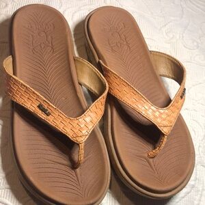 Women's Kuailu spring casual beachy Tan Flip Flops